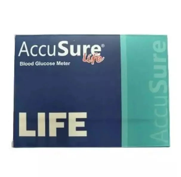 Accusure Life Blood Glucose Meter With 25 Test Strips