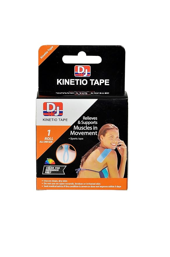 DJ Support Kinesiology Tape for Therapeutic and Sports Injury Tape (5m x 5cm) (Pink)