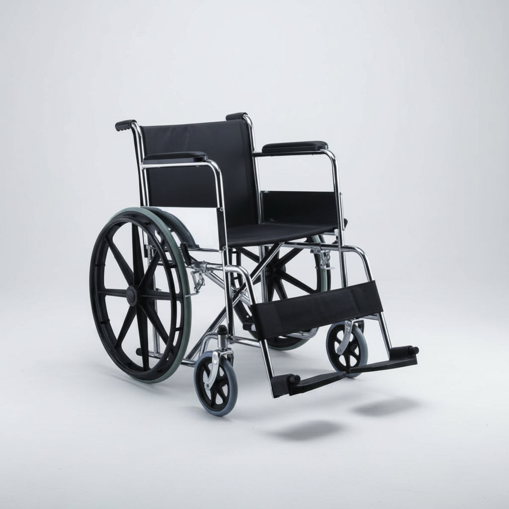 WHEEL CHAIR BLACK RIM KY-809B KAI YANG MEDICAL