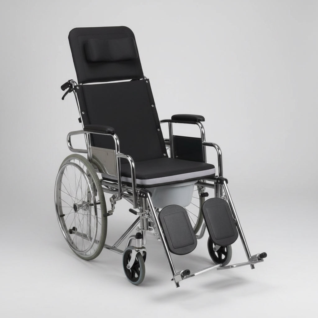 Reclyner Wheelchair with Commode 890