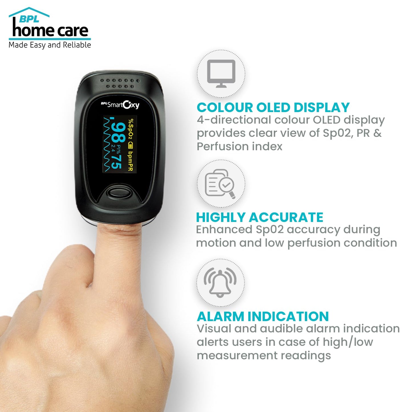 BPL Medical Technologies Smart Oxy Finger Tip Pulse Oximeter