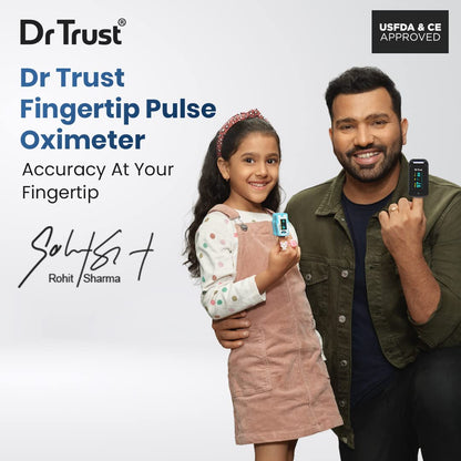 Dr Trust USA Fingertip Blood Oxygen Saturation Monitor -218, SPO2, PI & Heart Rate Pulse Oximeter with OLED Display For Pulse Oximetery