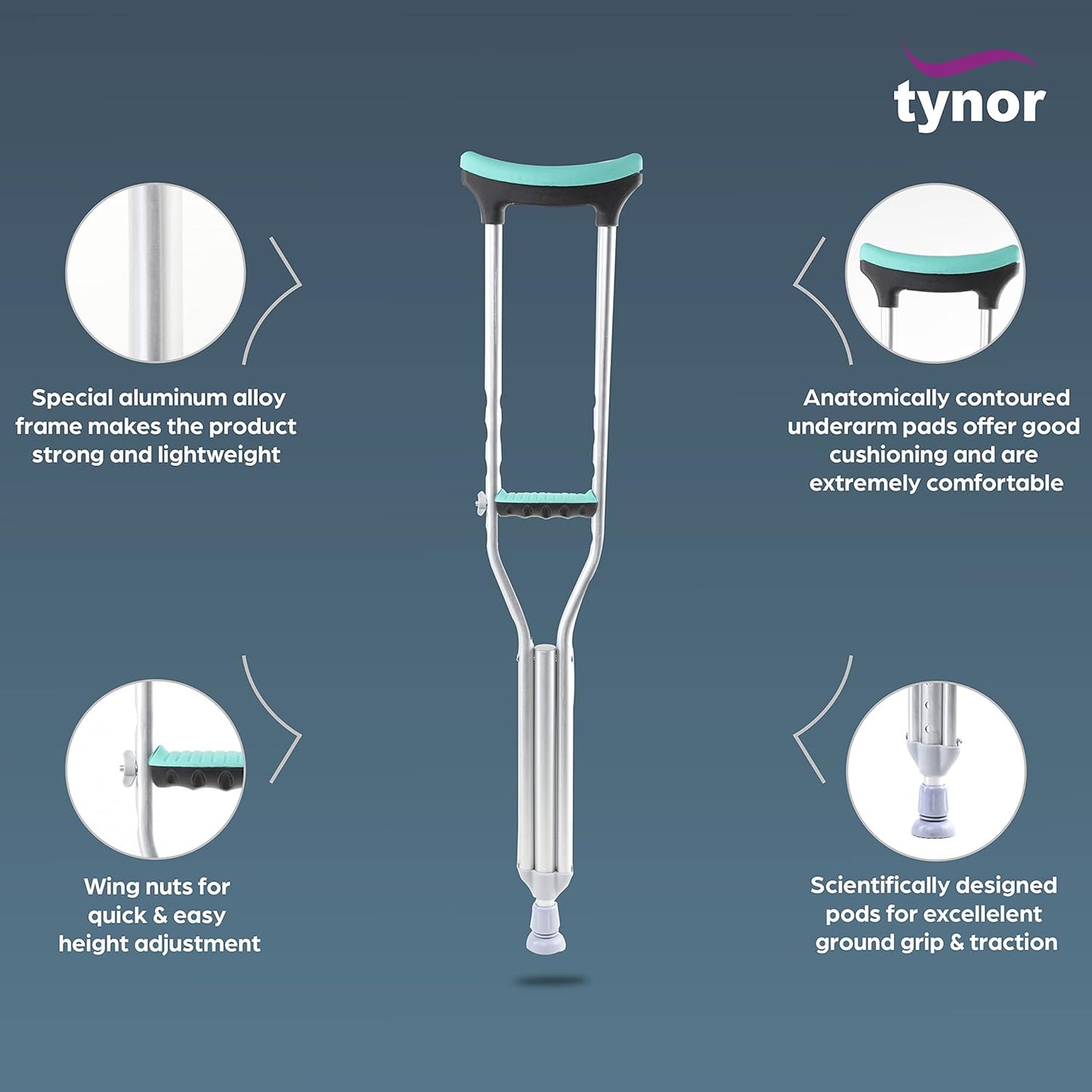 Tynor Auxiliary Crutch