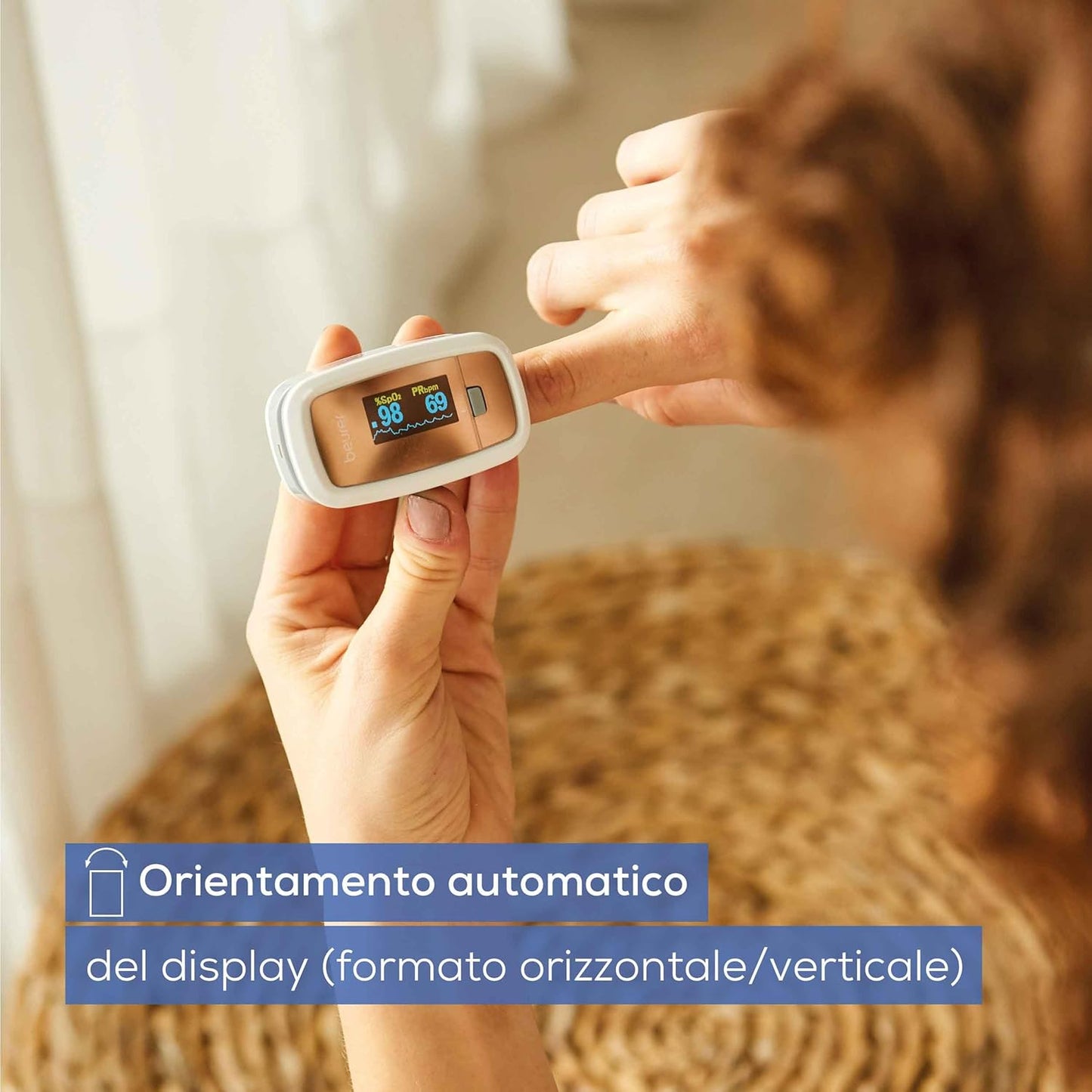 Beurer PO30 Pulse Oximeter, Blood Oxygen Saturation & Heart Rate Monitor, 5 Years Warranty