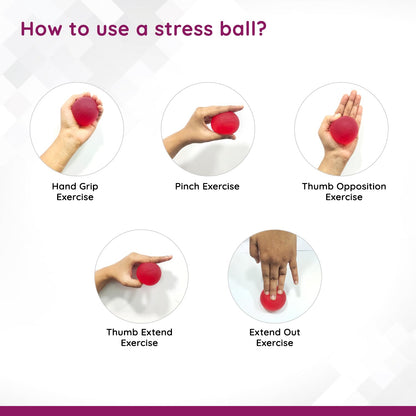 Flamingo Gel Exercise Ball for Hand, Grip Muscle Strengthening,Stress Relief, Arthritis, Finger, Wrist, Carpal Tunnel & Pain Relief