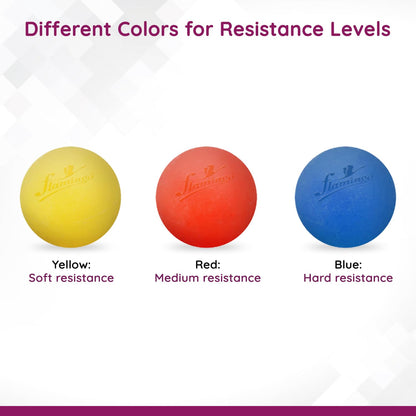 Flamingo Gel Exercise Ball for Hand, Grip Muscle Strengthening,Stress Relief, Arthritis, Finger, Wrist, Carpal Tunnel & Pain Relief