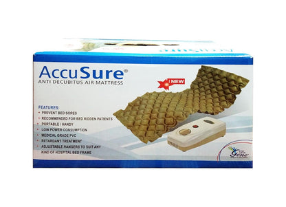 AccuSure Anti Decubitus Air Mattress mm1 For Prevention Of Bed/Pressure Sores (Multicolor)