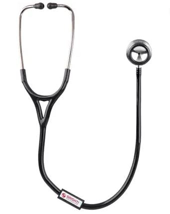 Srishti Cardio Care SS Acoustic Stethoscope (Black)
