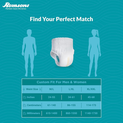 Dignity Premium Pull Up Adult Diapers Pant Style - 10 Count with Soft Elastic and Extra Absorbent Core, 10 Pcs/Pack (Pack of 1)