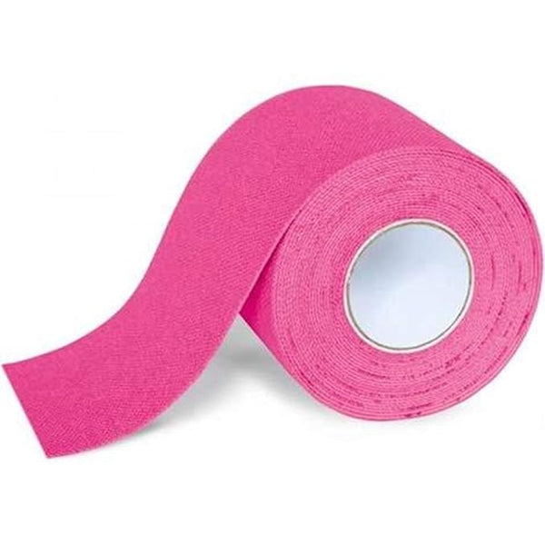 DJ Support Kinesiology Tape for Therapeutic and Sports Injury Tape (5m x 5cm) (Pink)