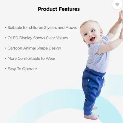 Dr Trust Model 212 Paediatric FingerTip Pulse Oxymeter Oxygen Saturation Heart Rate Monitor for kids Sp02 check Pulse Oximeter (Blue)