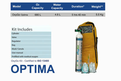 OxyGo Optima 680ltr Oxygen Cylinder