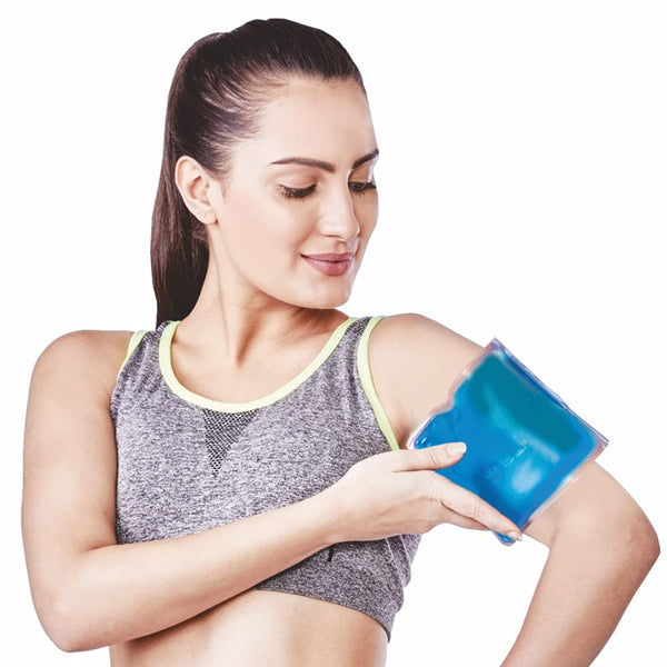 Vissco Icecool Gel Pack,Re-Freezable for Instant Shoulder Pain Relief & Swelling for Men & Women, Use it for Back & Shoulder (24 Cm X 18.5 Cm) - Large (Blue)