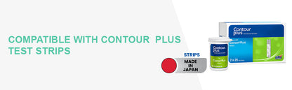 Contour Plus Blood Glucose Monitor, Glucometer with 25 Free Test Strips | Accurate Diabetes Testing Kit.