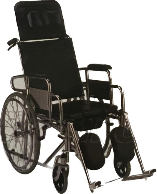 Reclyner Wheelchair with Commode 608GC