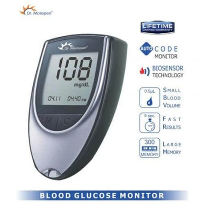 Dr Morepen BG-03 Glucometer Kit with 25 Strips